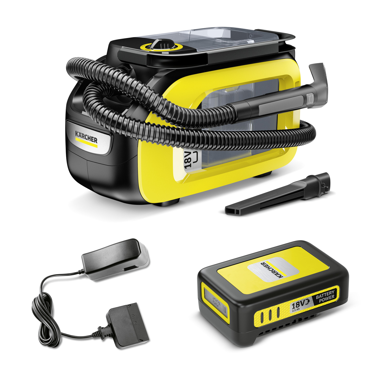 Aspirator cu spalare pe acumulator SE 3-18 Compact Battery Set