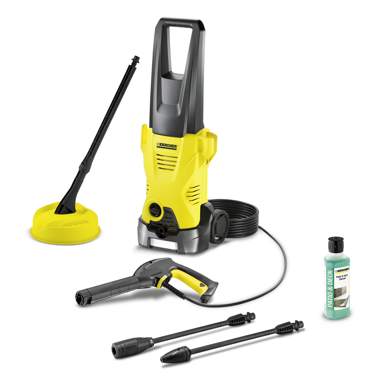 Aspirator Kärcher de înaltă presiune galben, accesorii de curățare și detergent Patio & Deck. Aspirator Kärcher de înaltă presiune galben, accesorii de curățare și detergent Patio & Deck.