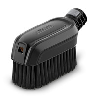 Kärcher rotating wash brush with black bristles and a grey connector.