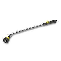 Kärcher spray lance with ergonomic black handle and silver nozzle, featuring a yellow adjustment dial.