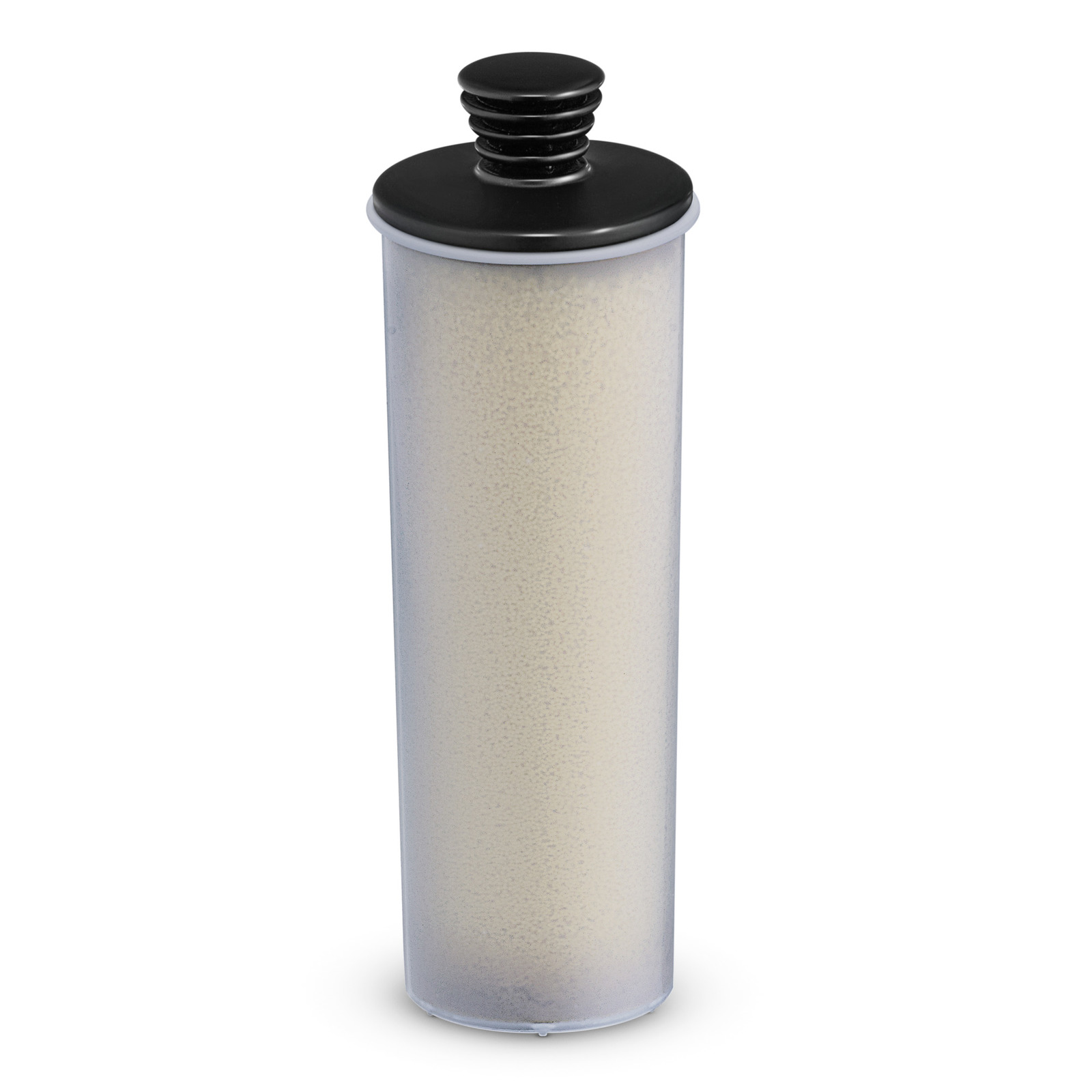 Kärcher water filter cartridge with a black cap, standing upright on a white background.