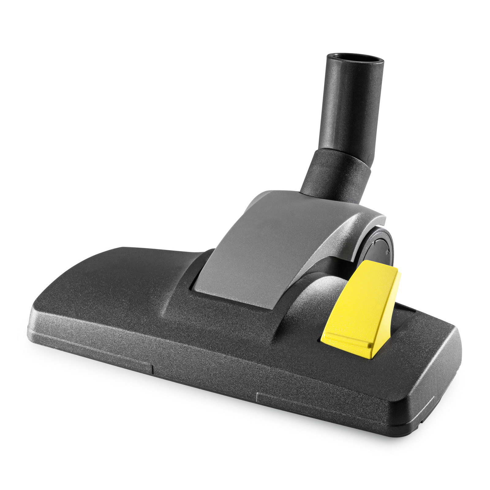 Kärcher vacuum cleaner floor nozzle with a grey body and a yellow lever.