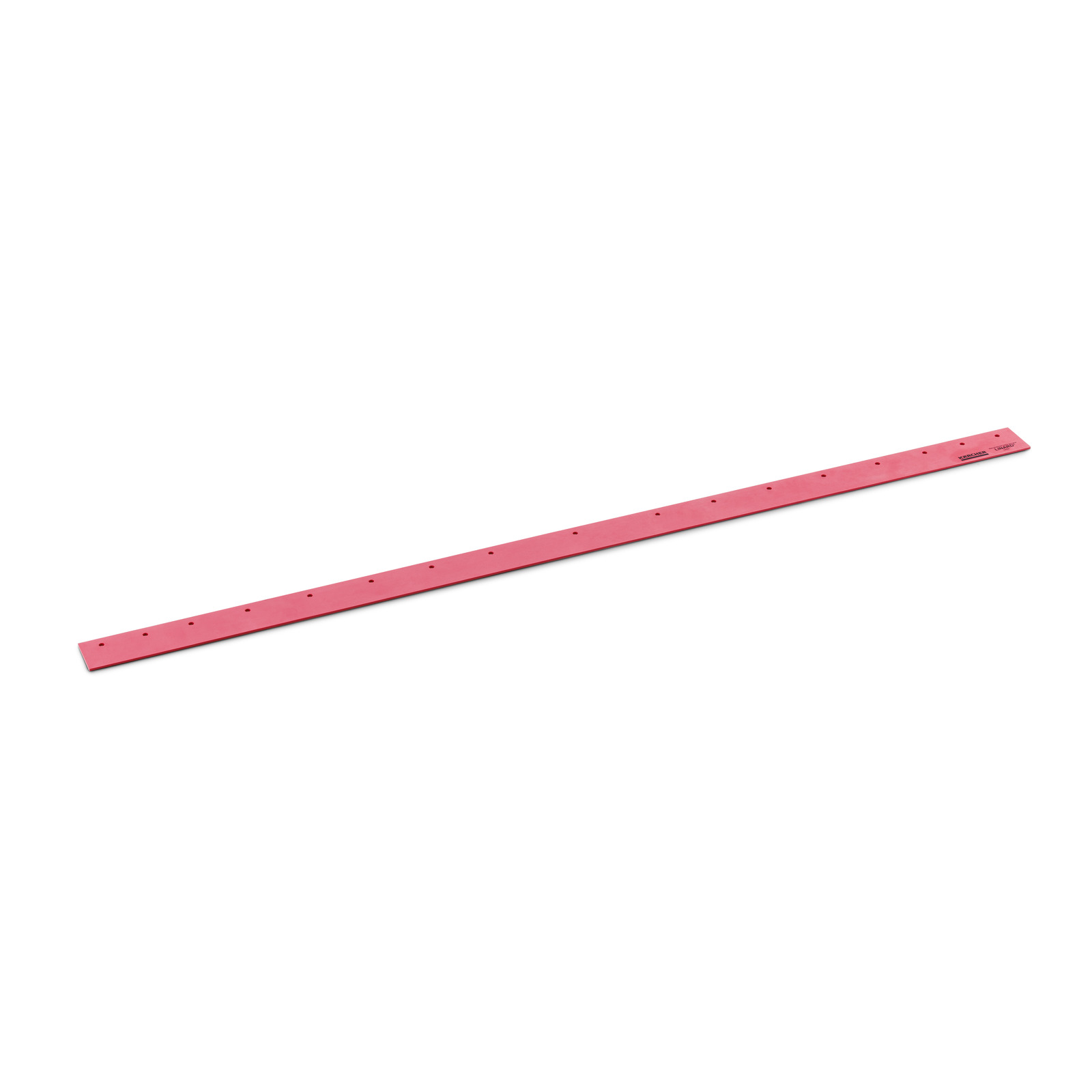 Red plastic ruler with measurement markings, positioned diagonally on a white background. Red plastic ruler with measurement markings, positioned diagonally on a white background.