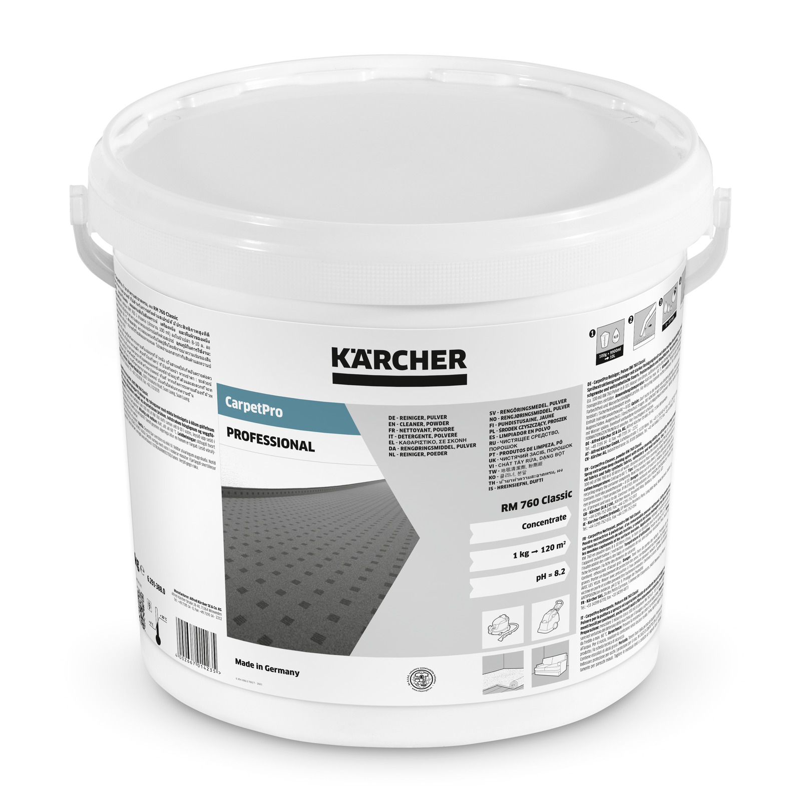 Kärcher Detergent pentru curatarea covoarelor CarpetPro RM 760, pudra, clasic