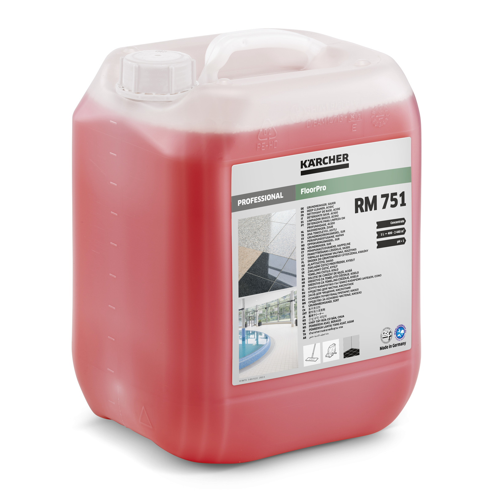Kärcher Detergent pentru curatarea in profunzime a podelei, acid RM 751 ASF