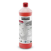 Kärcher SanitPro Professional daily cleaner bottle with red cap, featuring eco performance label and sink illustration.
