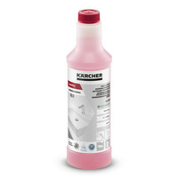 Kärcher Sanipro Professional daily cleaner bottle with pink liquid and detailed label.