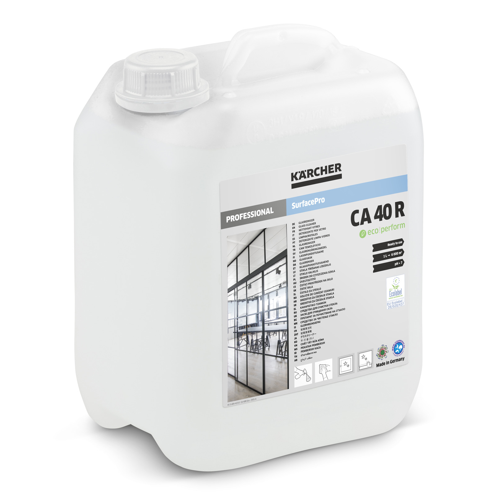 Kärcher Detergent pentru suprafete din sticla, pregatit pentru utilizare CA 40 R