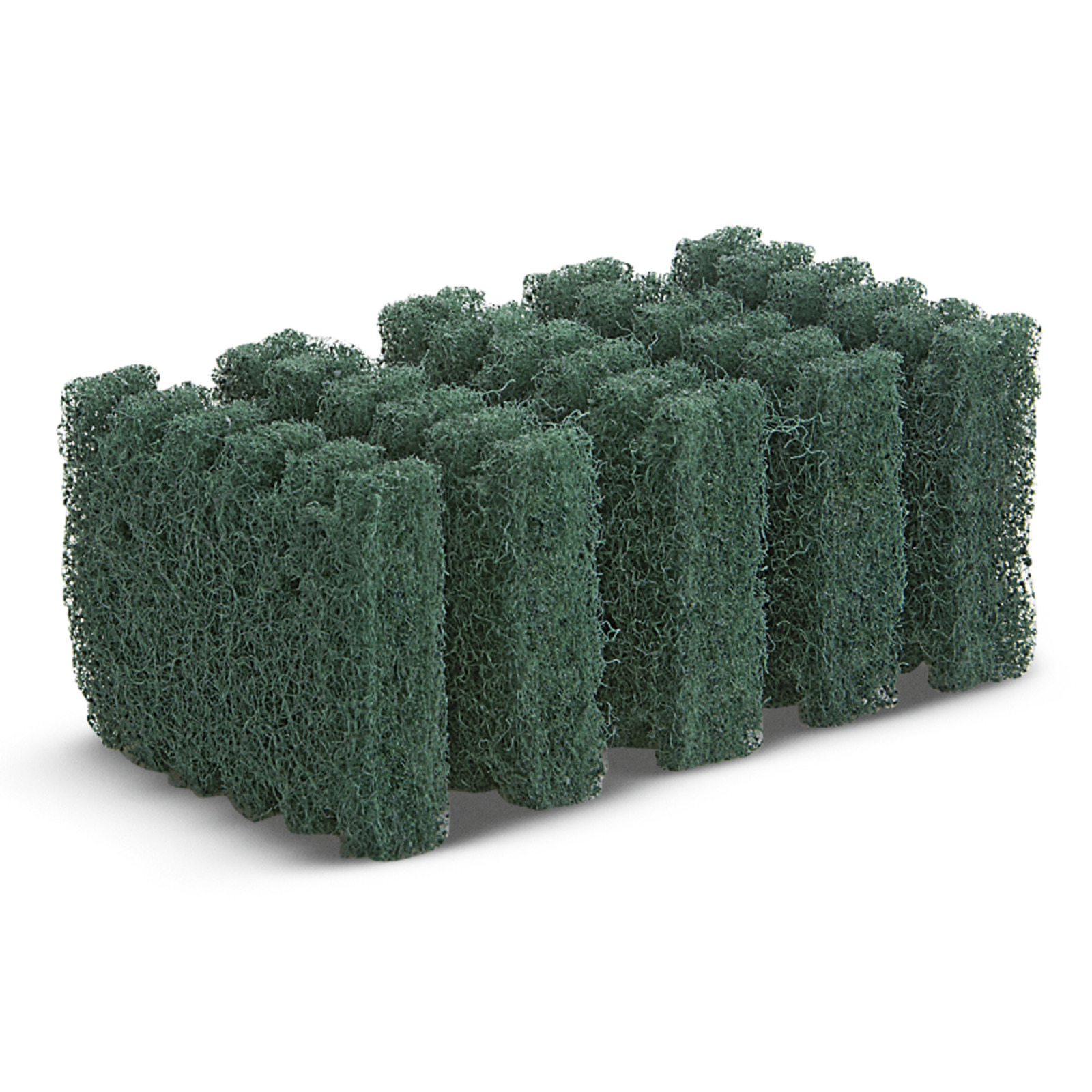Green porous foam filter block with a textured surface, arranged in a row. Green porous foam filter block with a textured surface, arranged in a row.