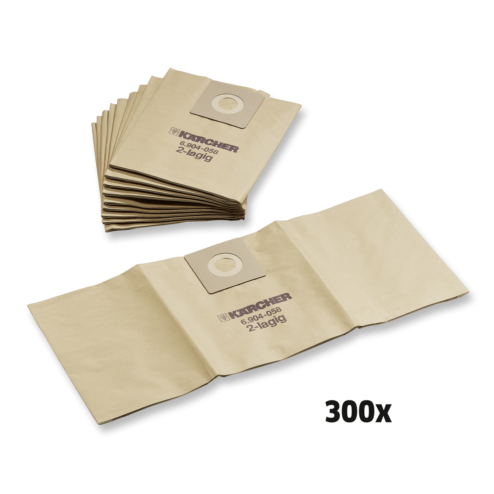 Kärcher Papierfiltertüten, 300 Stück, NT 25, NT 35, NT 45, NT 361, NT 561, NT 611