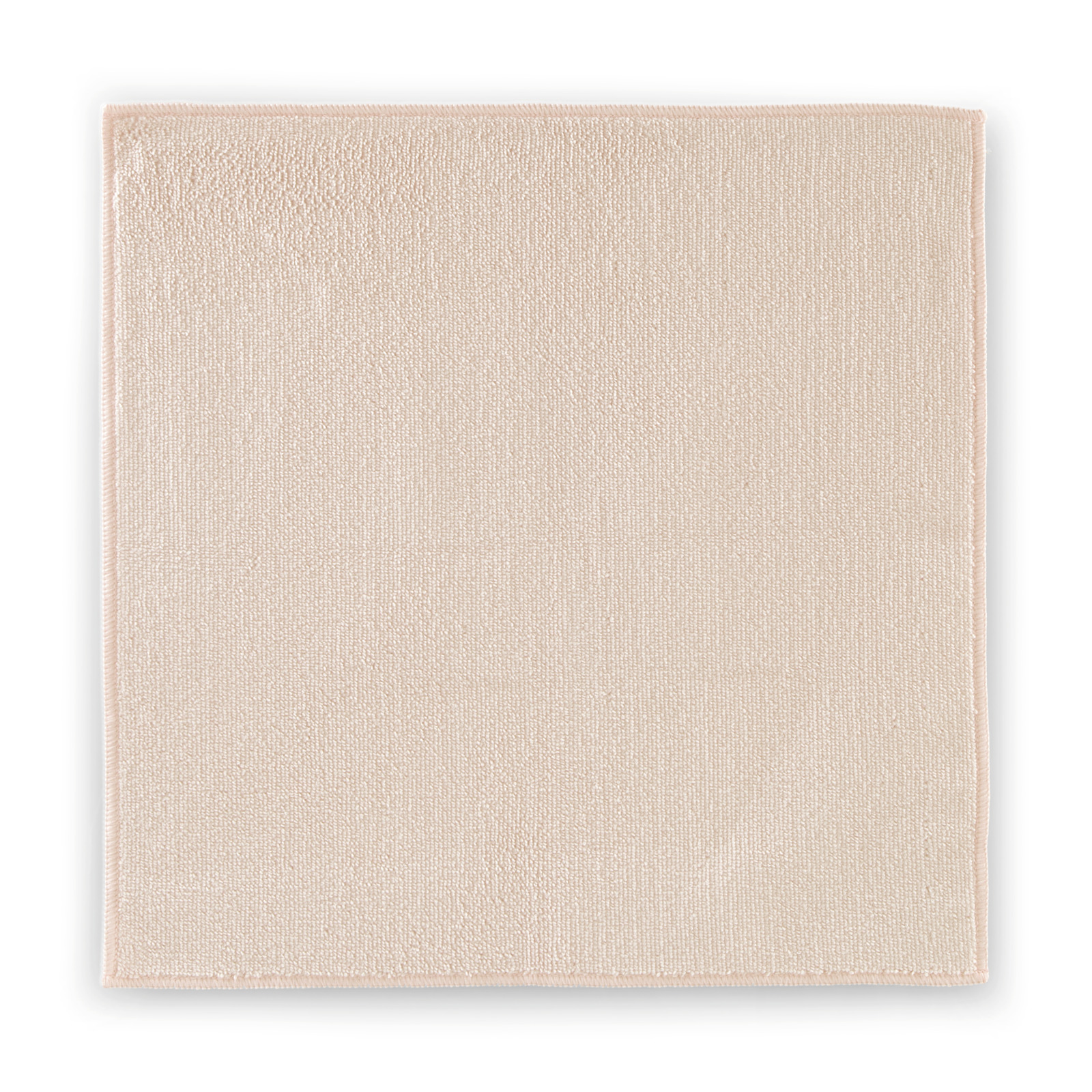 Square pink microfiber cloth with a textured surface, neatly folded edges, set against a white background. Square pink microfiber cloth with a textured surface, neatly folded edges, set against a white background.
