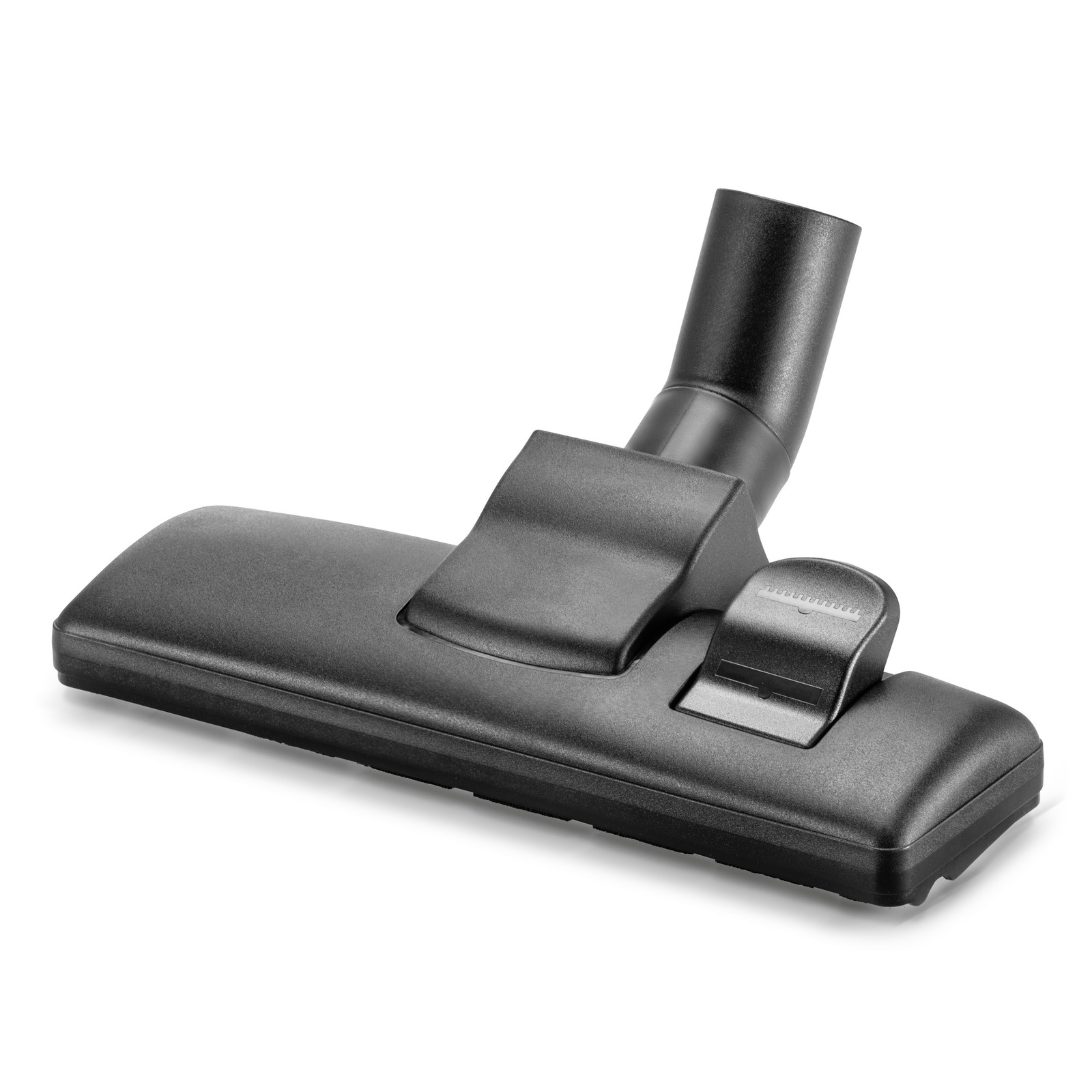 Black Kärcher vacuum cleaner floor nozzle with a rectangular shape and adjustable suction control.